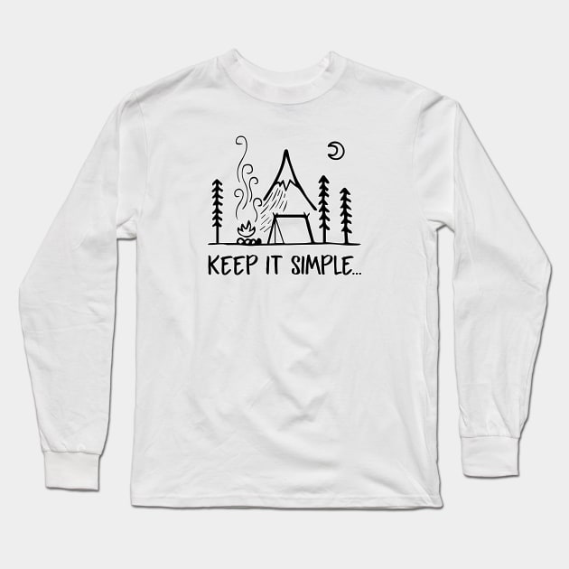 Keep it Simple Long Sleeve T-Shirt by Josué Leal